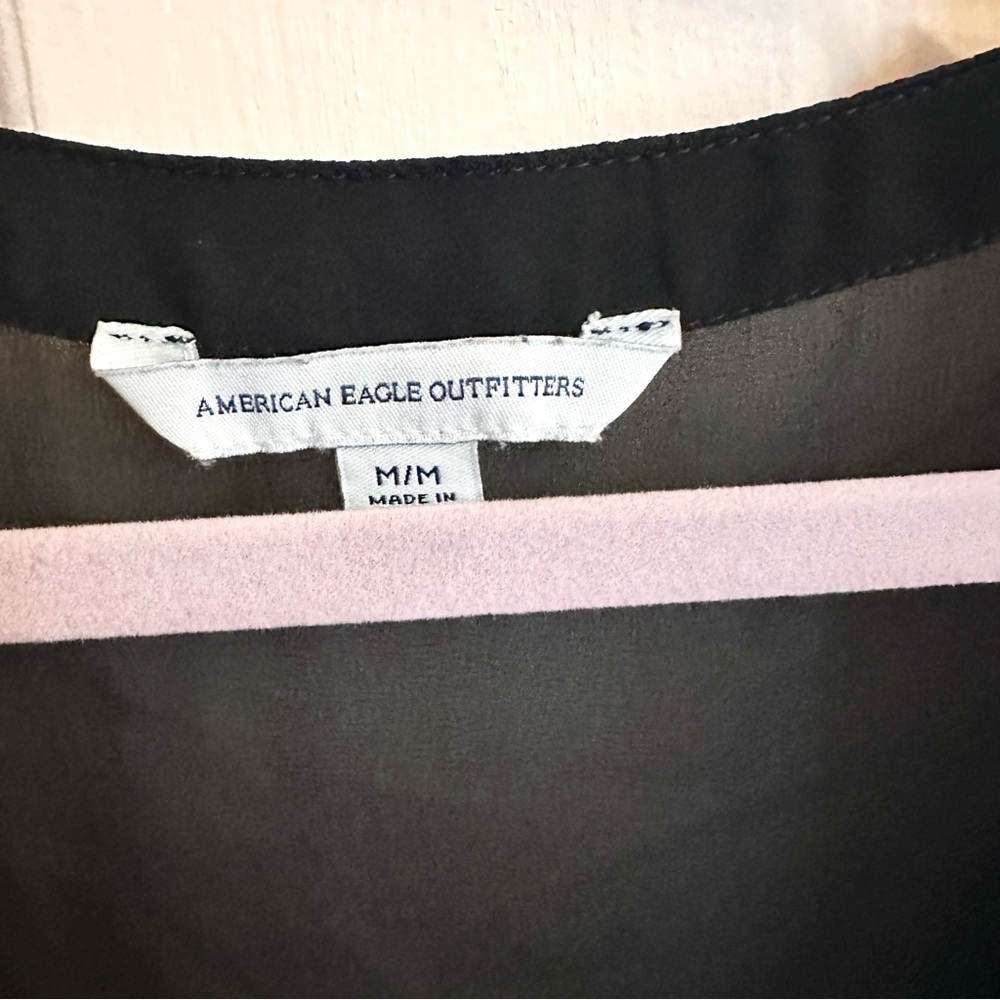Sheer black American Eagle top - Picture 3 of 4